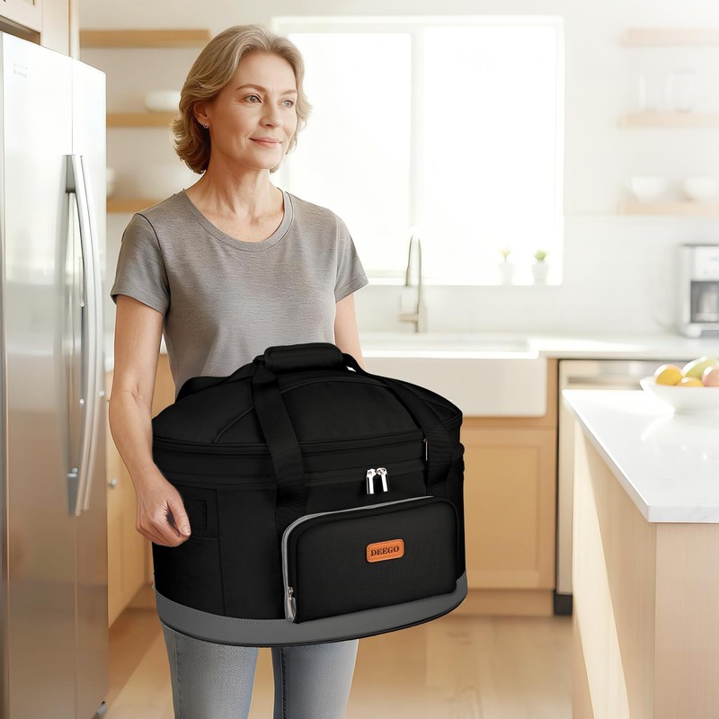 DEEGO Carrying Bag for Crock-Pot 6-8 Quart, 2-Layer Slow Cooker