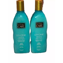 VITAL CARE 12 in ONE Hair Care MOROCCAN ARGAN OIL 🩵 Leave-in Treatment 2-10.2fl