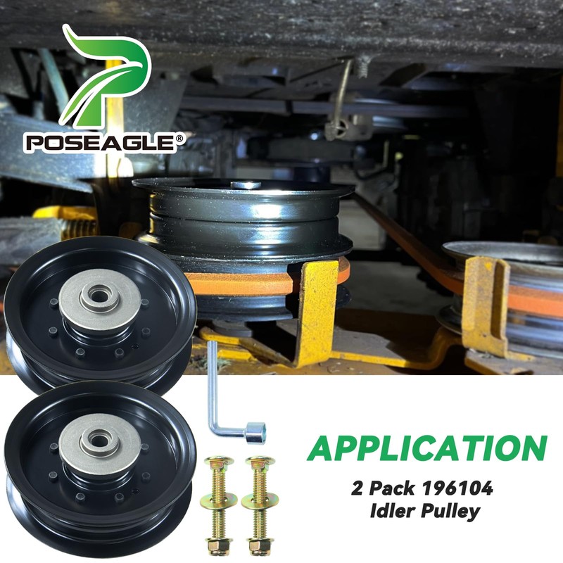 POSEAGLE 2 Pack 532196104 Husqvarna Idler Pulley Replaces Husqvarna 532196104