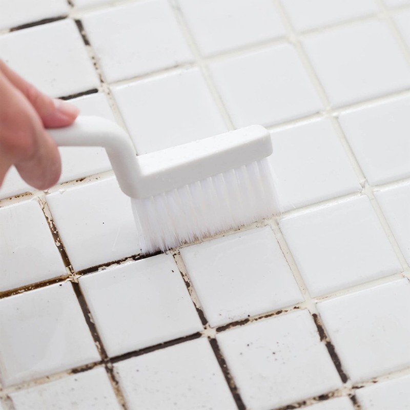 3 Pcs Pointed Bathroom Cleaning Brushes, V Shaped Brush, Bathroom
