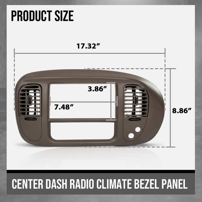 G-PLUS Center Dash Radio Bezel Compatible with Ford F150 Expedition