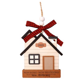 Zeevill New Home Gifts, 2025 House Warming Gifts New Home, Housewarming Gift New House Gift Ideas for Couple Women Men Owners, First House Wooden Ornament Decor