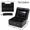 Small Security Lock Box with Coin Tray Metal Material with