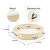MUSICUBE 10-Inch Tambourine for Adults Kids Single Row Wooden Tambourine
