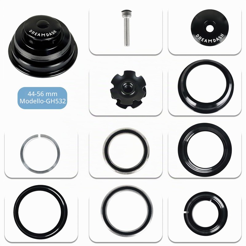 DREAMDASH Serie Sterzo 1-1/8" 1-1/2", ZS44/28.6 ZS56/30 o 39.8, Cuscinetti