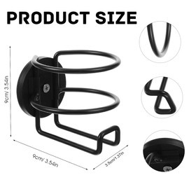 Magnetic Drink Holder Stainless Steel Magnetic Cup Holder Water Bottle Car Cup Holder for Refrigerator Car Tractor Bus Re-usable