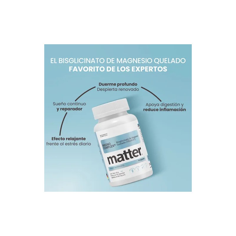 Magnesio Quelado, 100 Cápsulas, Magno Complex, Matter