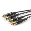 Hicon HBP-C2-0600 Klinke/Cinch Audio connection cable [2x Cinch-plug - 2x