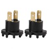 Headlight Socket, 1 Pair Replacement Headlight Bulb Holder Adapter Holder