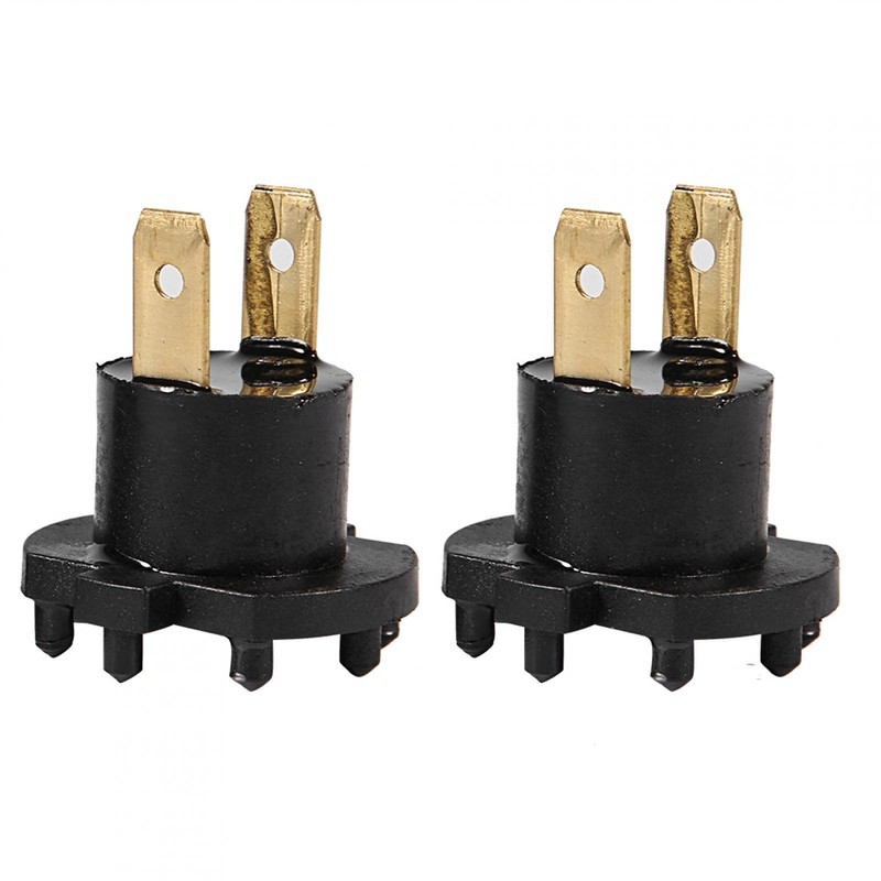 Headlight Socket, 1 Pair Replacement Headlight Bulb Holder Adapter Holder