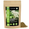 Organic hawthorn tea, organic hawthorn leaves with blossoms, hawthorn from