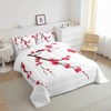 Feelyou Kids Cherry Blossoms Comforter Set Twin Size Japanese Style