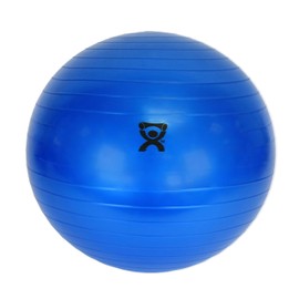 CanDo Inflatable Exercise Ball - Blue 33.5", Durable Extra Thick Non-Slip Stability Ball for Core Workouts, Yoga, Pilates, Active Seating, Physical Therapy, Pregnancy, Home Gym, Flexibility