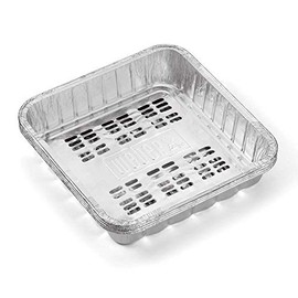 Weber Vegetable Aluminum Disposable Pans 4 Pack, Basket, for Direct and Indirect Grilling, Ideal for Vegetables, suitable for all types of grills (Charcoal, Gas, Pellet, Smoker, Electric) (8306)