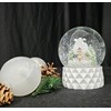 20301 Christmas Snow Globe, Mountain Village in the Snow, White