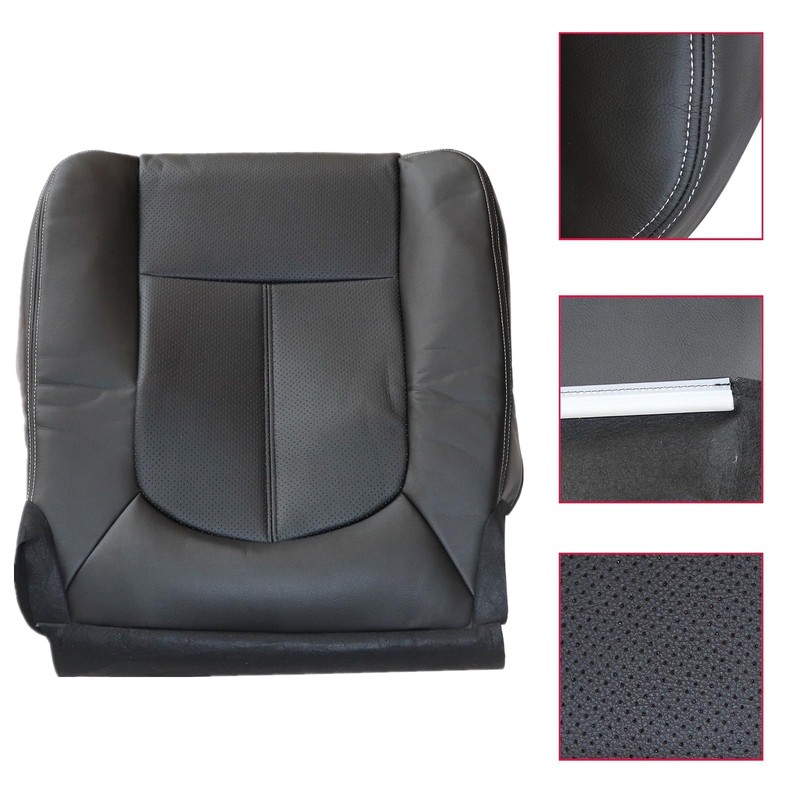 NLQR Front Driver and Passenger Side Replacement Seat Covers Black