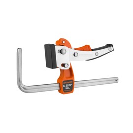 Jorgensen 6-5/8" Ratcheting Table Clamp, Quick Release Track Saw Clamp, Guide Rail Clamps for MFT Table and Guide Rail System, 2-7/8" Throat Depth, 400lbs Load Limit