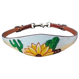 Showman Hand Painted Wither Strap w/Sunflower & Cactus Design! New Horse TACK!