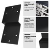 4pcs Z Pergola Brackets Deck Joist Tie Heavy Duty Steel