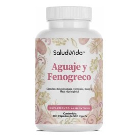 Aguaje, Fenogreco, Hinojo y Maca Roja Orgánica | 300 Cápsulas | Salud&Vida
