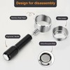 51mm Bottomless Portafilter Compatible for Delonghi ECP3420/ECP3120/EC155/BCO430/EC260 with Stainless Steel