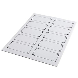 Laser And Inkjet Book Platelets 2"H x 4"W Border 100 Pack