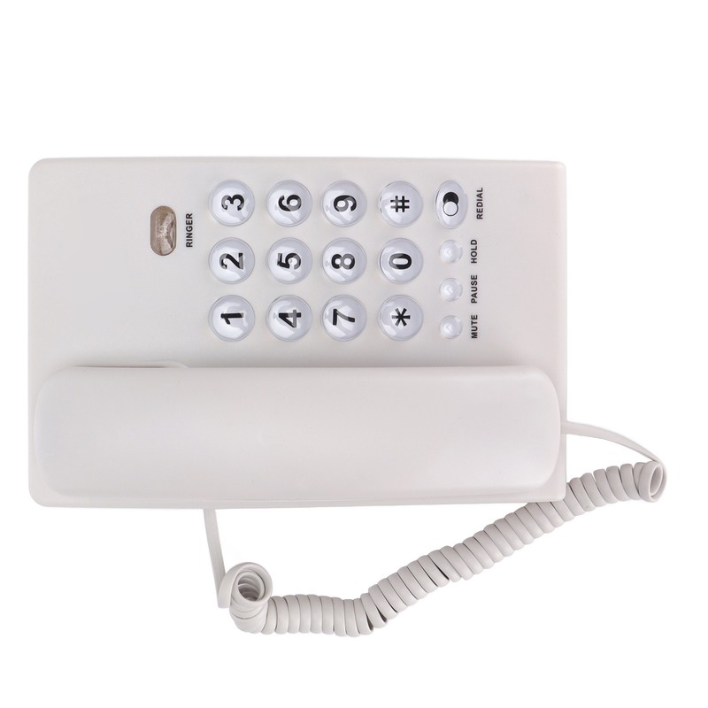 KXT504 Desktop Corded Telephone Multifunctional Large Button Landline Phone for