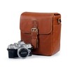 MegaGear Leather Camera Messenger Bag for Mirrorless, Instant & DSLR