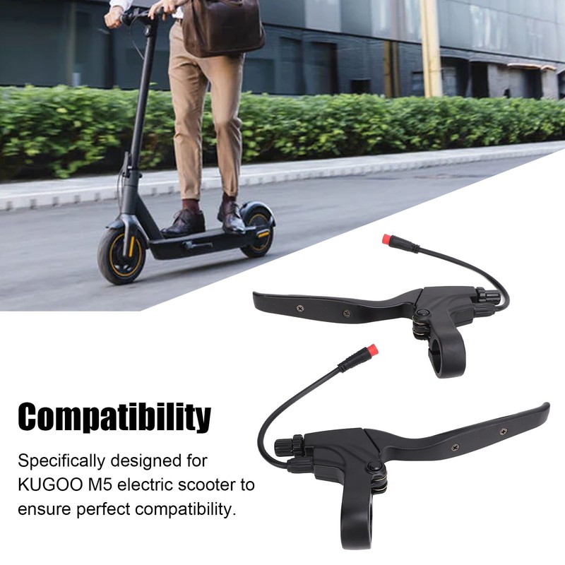 Electric Scooter Brake Shifter Left Right Anti Slip Rubber Metal