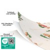 ANRO Oilcloth Tablecloth Christmas Tablecloth Washable Oilcloth Christmas Wax Tablecloth