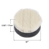 uxcell 1" Wool Felt Sponge Polishing Pad Hook and Loop