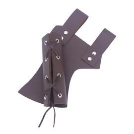 Hellery Belt Sword Sheath Classical Knight PU Leather for Birthday, Brown