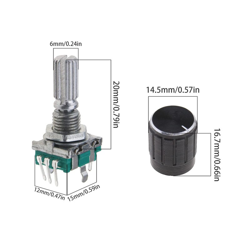 EMSea 5 Kits with 360 Degree Rotary Encoder Modules EC11