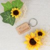 Keyring with Engraving on Both Sides · Wooden Keyring for