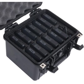 Case Club 14 External Hard Drive Case. Waterproof, Airtight, & Heavy Duty. Includes Pressure Relief Valve, Folding Handle, Padlock Holes, O-Ring Seal.
