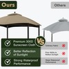ABCCANOPY Gazebo Replacement Canopy Top for Lowe's Allen Roth #GF-12S004B-1,