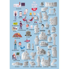 Boxer Gifts Scratch Off Midlife Crisis Activities Poster | Funny Novelty 40th 50th Birthday Gift For Him Or Her