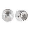 TA-VIGOR 10Pcs 1/2-13UNC Nylon Hex Lock Nuts, 304 Stainless Steel