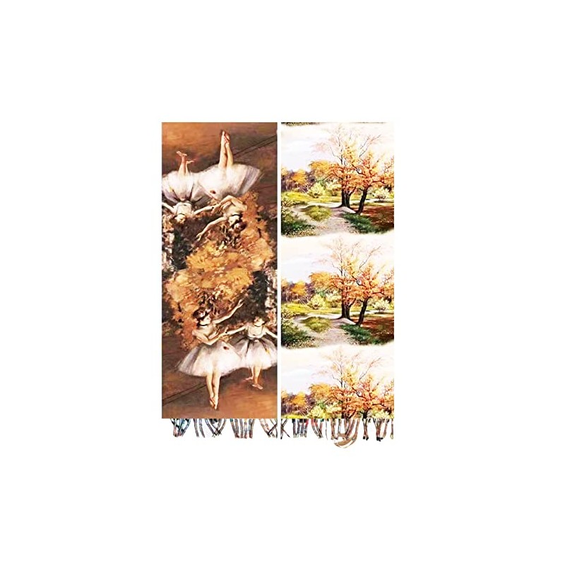 Toocool Unisex Klimt Van Gogh Kandinsky Monet Scarf A001, beige