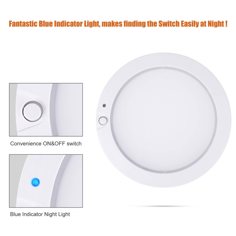 Facon 5" LED RV Interior Dome Light - 3Pack 12V