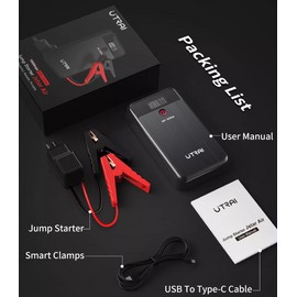 Utrai Portable Car Battery Mini Jump Starter Dual USB Output Portable Battery