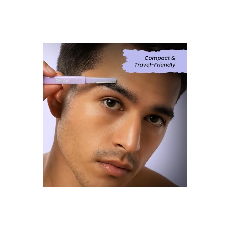 Generic Maquinilla de afeitar facial de doble punta para mujer