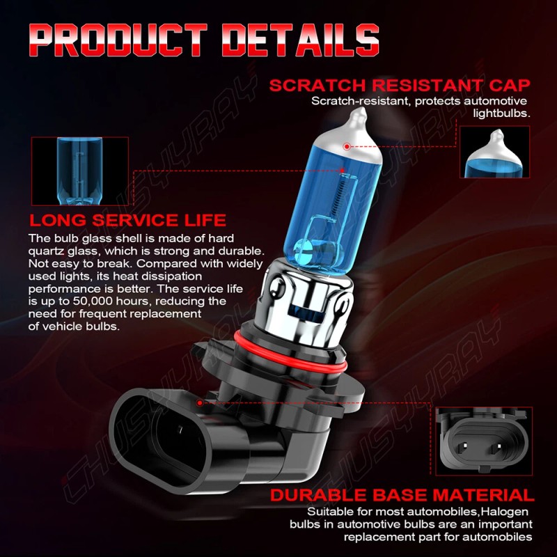 CHUSYYRAY 9005 9006 LED Headlights Kit Combo Bulbs 5000K High