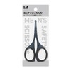 KAI KQ1838 Safety Scissors (Resin Ring Included) Titanium Black Nose