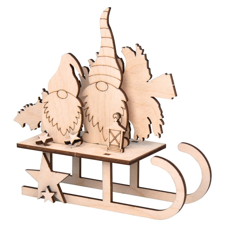 Rayher Kit Bricolage Folletto, Fsc Mix Credit, Naturale, 11.5x5x16.5cm, 12Pz,