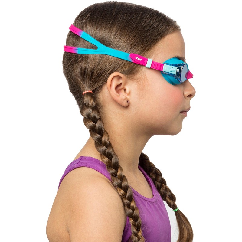 Cressi Dolphin 2.0, Azure/Rosado, Clear Lens, Goggles De Natación Juventud