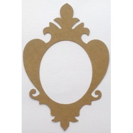 Unbranded {6} ELEGANT FRAME - Baroque Picture Frames Chipboard Die Cuts - 6 1/8"