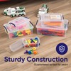 Superio Clear Storage Box with Lid, 22 Quart Plastic Container