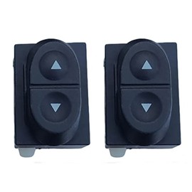 SWITCHDOCTOR Window Master & Passenger Switch Set for 1992-1996 Ford F-150 F-250 F-350; 1986-1991 Taurus, 1987-1991 Bronco, 1987-2004 Mustang & Ranger