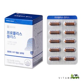종근당건강 프로폴리스 플러스 500mg x 60캡슐 6박스 (12개월분) 면역 항산화 아연 V